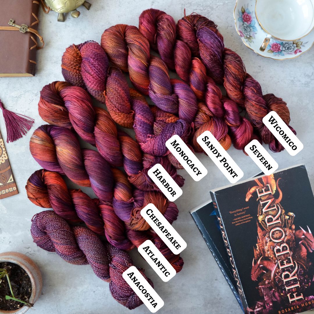 February Yarn - "Dragonfire"