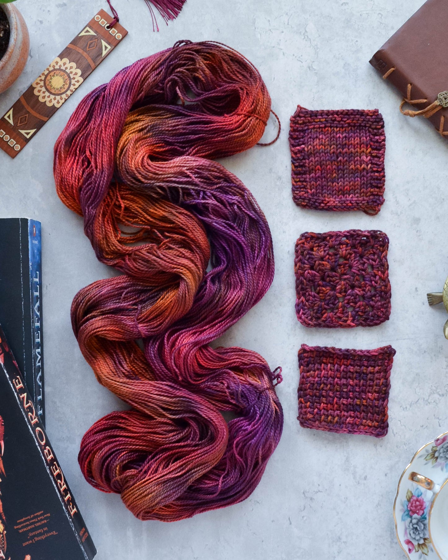 February Yarn - "Dragonfire"