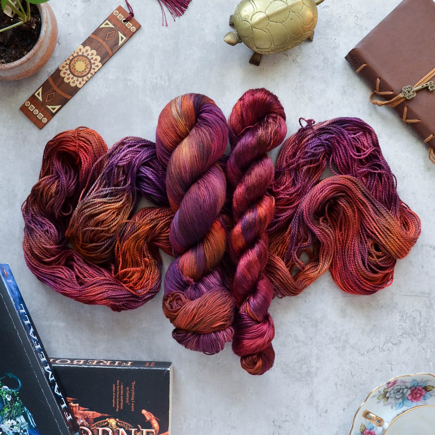 February Yarn - "Dragonfire"