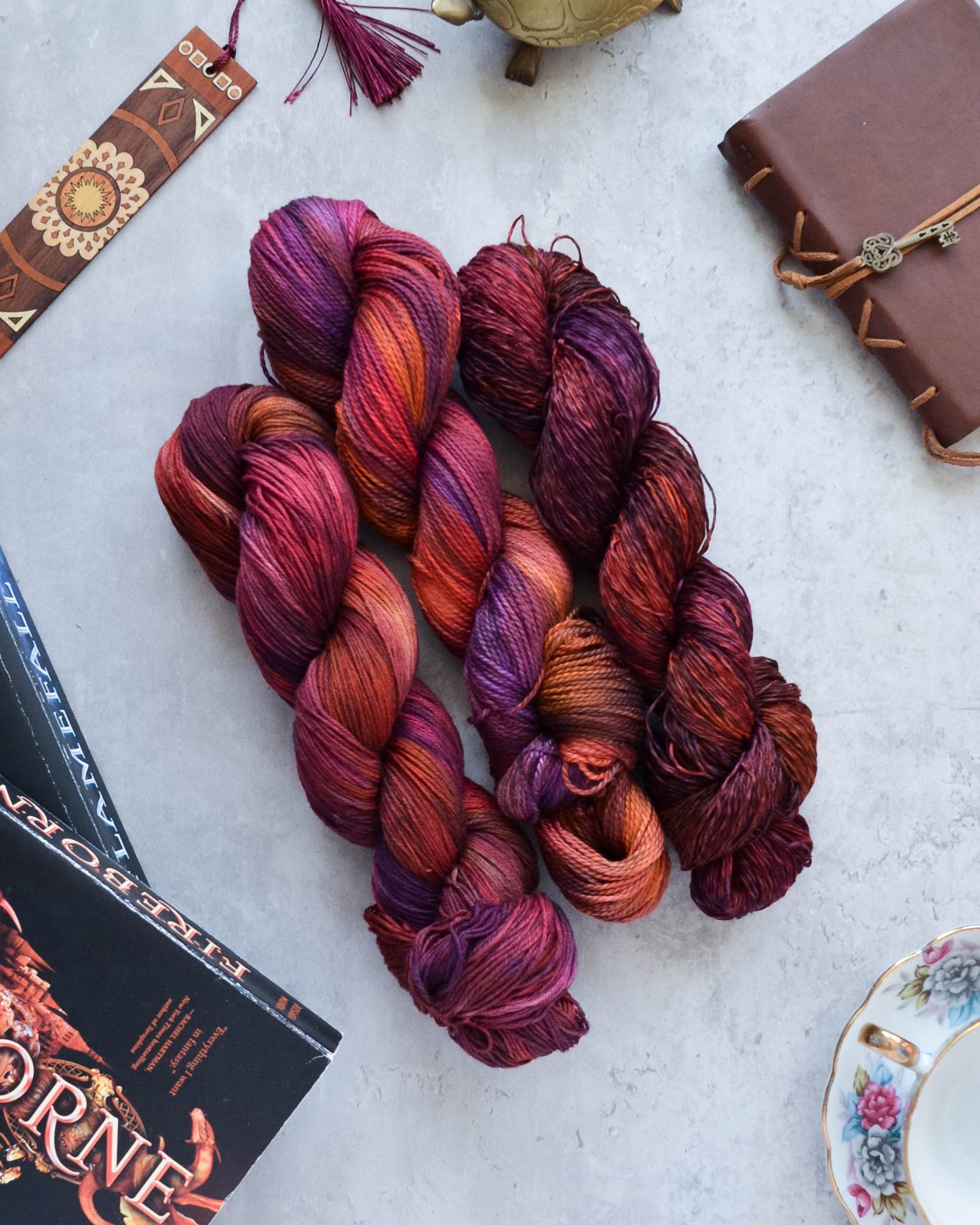 February Yarn - "Dragonfire"