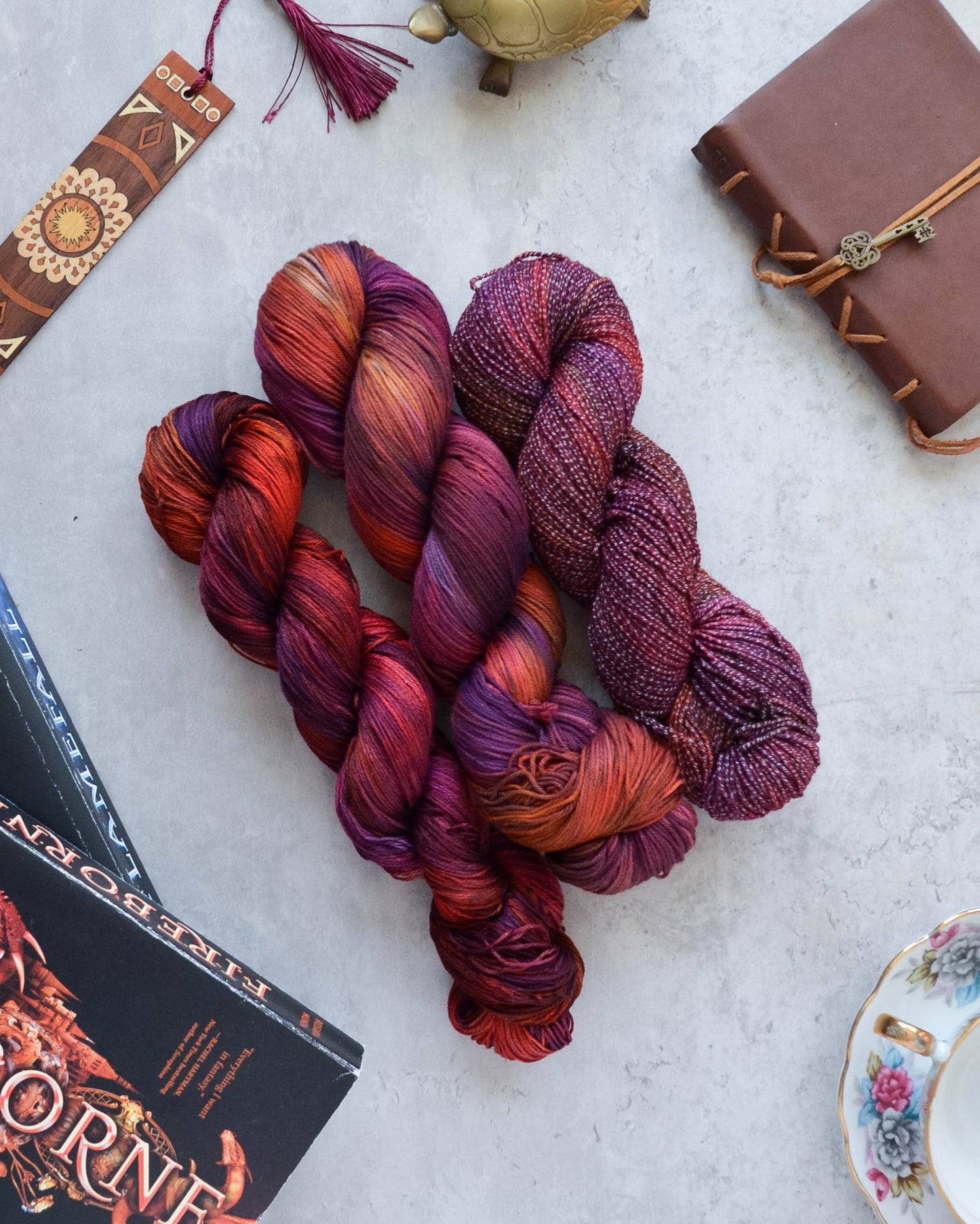 February Yarn - "Dragonfire"