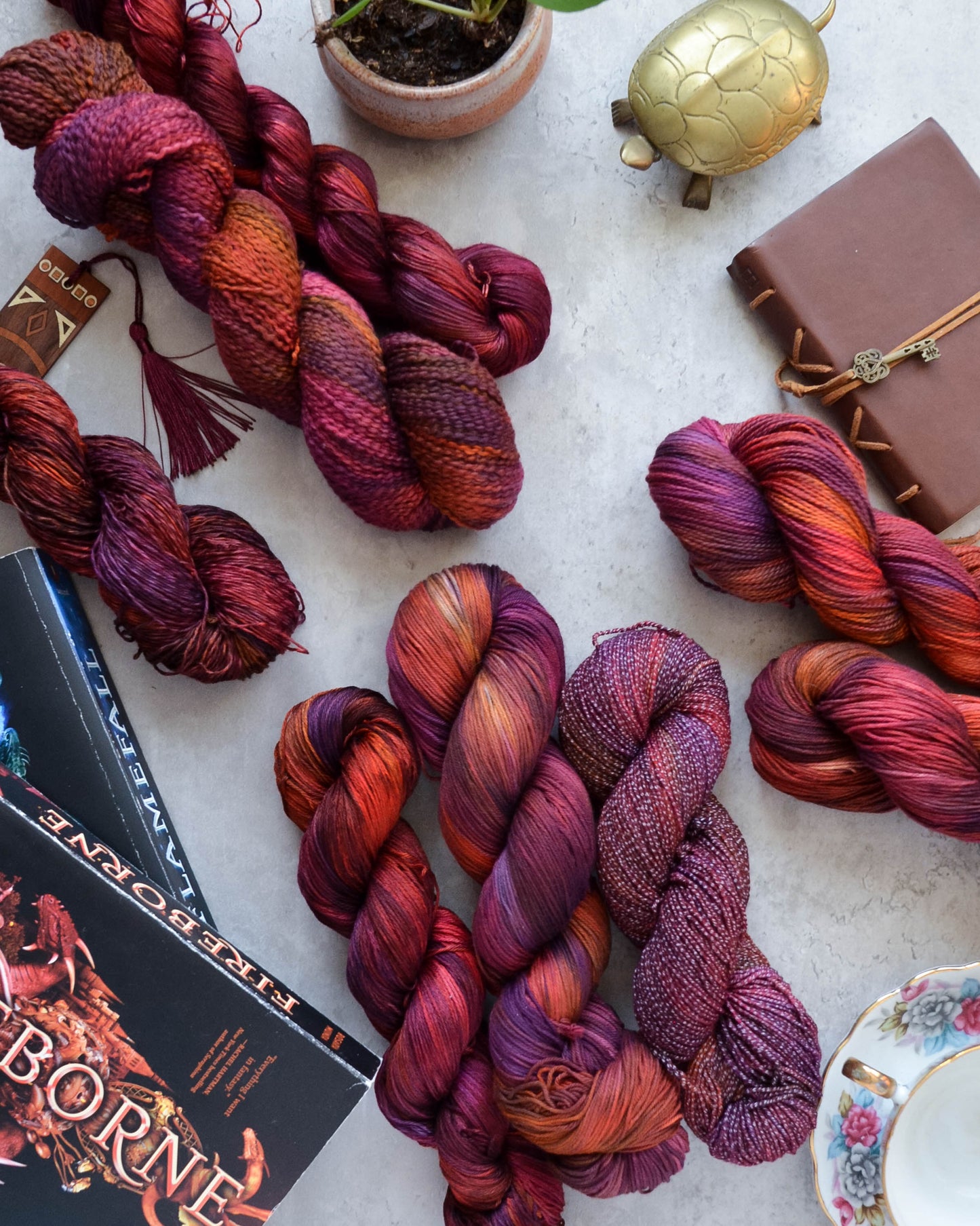 February Yarn - "Dragonfire"