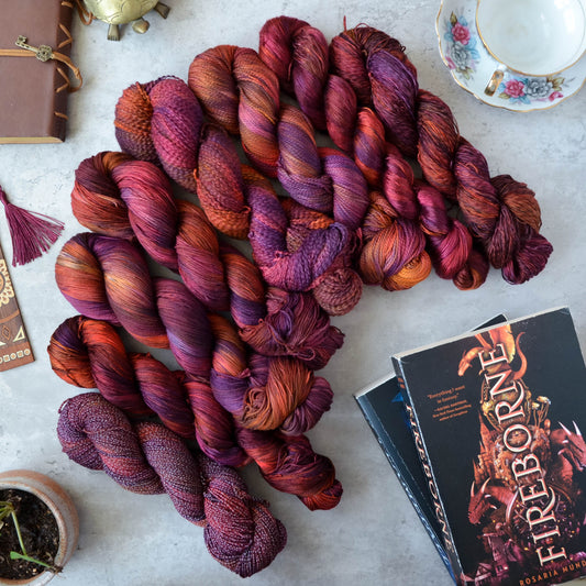 February Yarn - "Dragonfire"