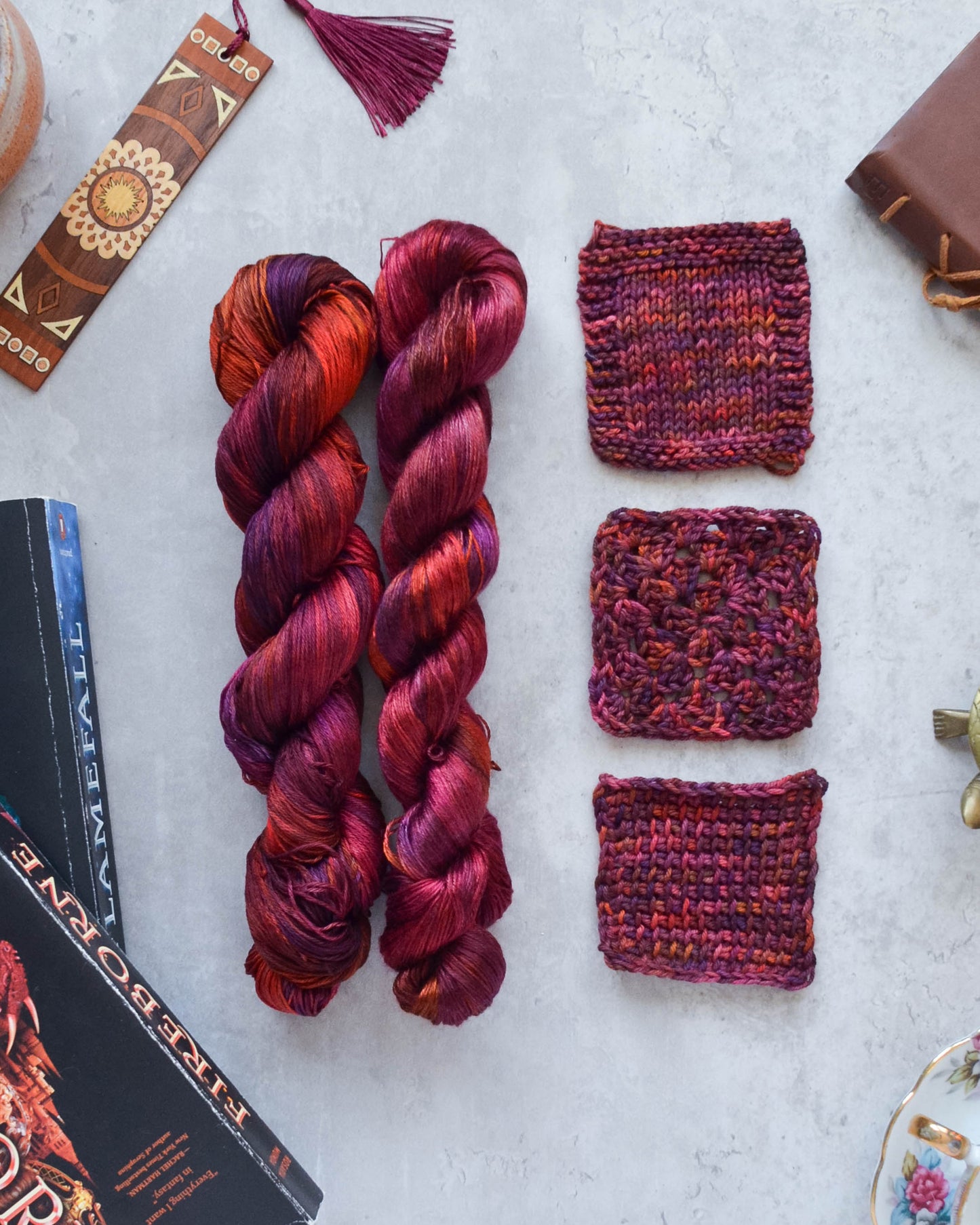 February Yarn - "Dragonfire"